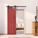 Finished & Unassembled Single Barn Door with Non-Bypass Installation Hardware Kit ( H Design )