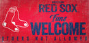 Boston Red Sox Fans Welcome Wood Sign