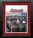 NBA Basketball Photo Picture Frame Kit - Los Angeles Clippers (Red Matting, White Trim)