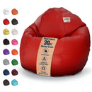 Vinyl Bean Bag Chair Marine Grade Premium - Waterproof, UV resistant ComfyBean Adult size lounger classic style Indoor Outdoor Boat beanbag chair