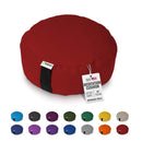 Zafu Meditation Cushion yoga pillow - Cotton & Organic Buckwheat Hull filling, Made in USA