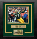 Reggie White in Action Green Bay Packers 8" x 10" Framed Football Photo with Engraved Autograph