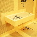 The Original Floating Shower Bench Kit­™ with Orange Waterproof Board & Original Shower Bench Bracket®