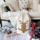 Reindeer Christmas Santa Sack