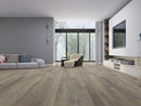 SPC Vinyl Rigid Core 7" Width 60" RL, 8mm Thick, 2mm IXPE Repose Stone, Galea Floors - Mazzia Collection living room view 2