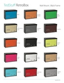 RetroBox Locking Wall Mount Mailbox in TEXTURED MATT BLACK