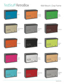 RetroBox Locking Wall Mount Mailbox in TEXTURED GRAY METALLIC