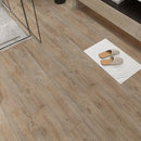 SPC Vinyl Rigid Core 7" Width 60" RL, 6mm Thick, 1.5mm IXPE Revered Ecru, Amare Floors - Mazzia Collection bath view 3