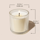 Happy Birthday Soy Candle - Ribbed Glass Jar with Box - 12 oz