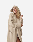 Ribbed Hooded Robe