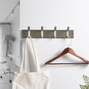 Riedel 18'' Wide 4 - Hook Wall Mounted Coat Rack in Gray/Satin Nickel