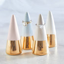 Ring Cone Holder in Blush Pink with Gold Metallic
