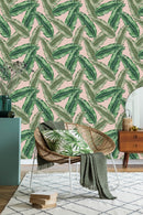 Green Palm Leaves Wallpaper