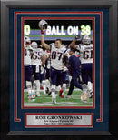 Rob Gronkowski Super Bowl LIII Celebration New England Patriots 8" x 10" Framed Football Photo