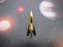 Rocket Gold Lapel Pin