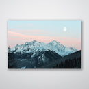Rocky Mountain Winter Print Metal Wall Art – Colorado Snowy Landscape Wall Decor