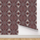 Peel and Stick Wallpaper - Florentine / Oxblood