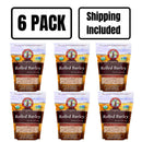 Organic Rolled Barley | Pack of 6 | 1 lb | Non-GMO | Shipping Included | Grain Place Foods