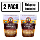 Organic Rolled Kamut Khorasan Wheat | 1 lb | Pack of 2 | Non-GMO | Shipping Included | Grain Place Foods