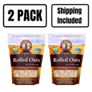Organic Rolled Oats | Pack of 2 | 2.5 lb | Non-GMO | Shipping Included | Grain Place Foods