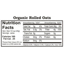 Organic Rolled Oats | 2.5 lb | Non-GMO | Grain Place Foods