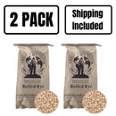 Organic Rolled Rye | Pack of 2 | 25 lb | Non-GMO | Shipping Included | Grain Place Foods
