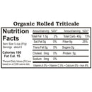 Organic Rolled Triticale | Pack of 2 | 1 lb | Shipping Included | Grain Place Foods