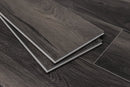 SPC Vinyl Rigid Core 7" Width 60" RL, 6mm Thick, 1.5mm IXPE Rooted Graphite, Veritas Floors - Mazzia Collection edge plank view