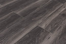SPC Vinyl Rigid Core 7" Width 60" RL, 6mm Thick, 1.5mm IXPE Rooted Graphite, Veritas Floors - Mazzia Collection angle plank view