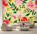Yellow Floral Wallpaper