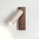 Rotating Travertine Lustra Torch Wall Lamp