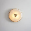 Round Beran Alabaster Wall Light