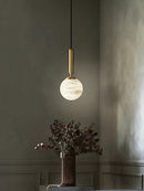 Round Bosso Alabaster Pendant Lamp