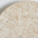 Round Natural Travertine Wall Lamp