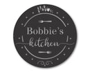Custom Round Metal Kitchen Sign | Round Kitchen Wall Decor | Custom Kitchen Wall Sign | 15 Color Options
