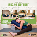 Yoga Bolster - Rectangle or Round or Pranayama shape Premium Professional Firm Studio Quality for Enhanced Yoga Practice