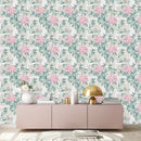 Voguish Little Pink Flowers Wallpaper Fashionable