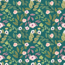 Stylish Green Floral Wallpaper Fashionable