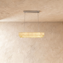 Teva Rectangular Alabaster Chandelier