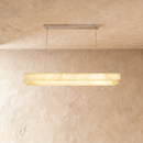 Teva Rectangular Alabaster Chandelier