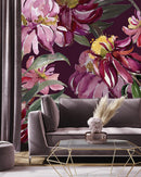 Modish Pink Peonies Wallpaper Vogue