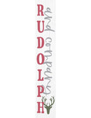 Rudolph Christmas Porch Sign