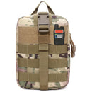 Ham Radio Go Bag with Tear-Away Velcro Back - Molle Compatible, Multi-Pocket Design for Radios, Cables, and Gear