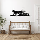Running Fox Metal Wall Art – Wildlife Nature Rustic Home Decor