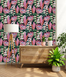 Contemporary Exotic Flowers Wallpaper Vogue