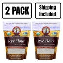 Organic Rye Flour | Pack of 2 |  1.5 lb | Non-GMO | Shipping Included | Grain Place Foods