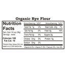 Organic Rye Flour | Pack of 4 | 1.5 lb | Non-GMO | Shipping Included | Grain Place Foods