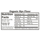 Organic Rye Flour | Pack of 6 | 1.5 lb | Non-GMO | Shipping Included | Grain Place Foods