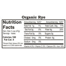 Organic Rye | 25 lb | Pack of 2 | Non-GMO | Shipping Included | Grain Place Foods