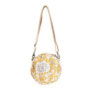 Golden Prairie Leaf Round Bag